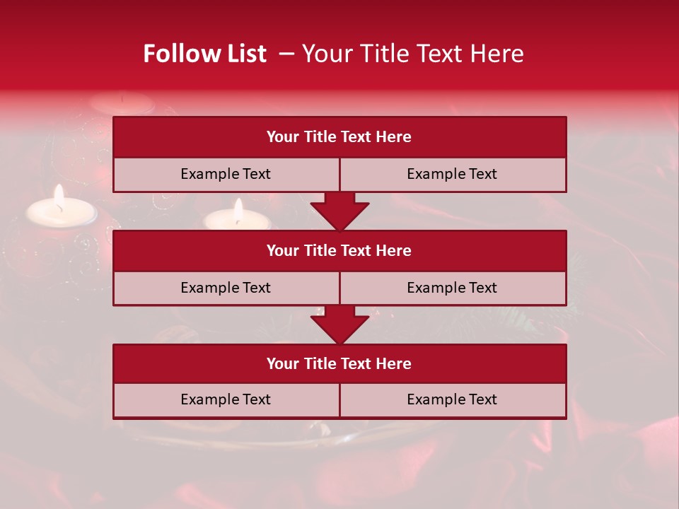 Flower Arrangement Cloth Bordeaux PowerPoint Template