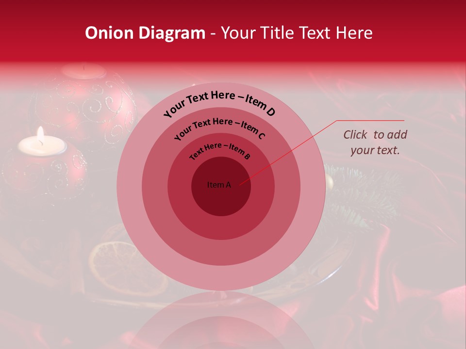 Flower Arrangement Cloth Bordeaux PowerPoint Template