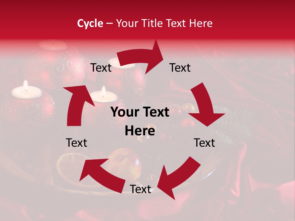 Flower Arrangement Cloth Bordeaux PowerPoint Template