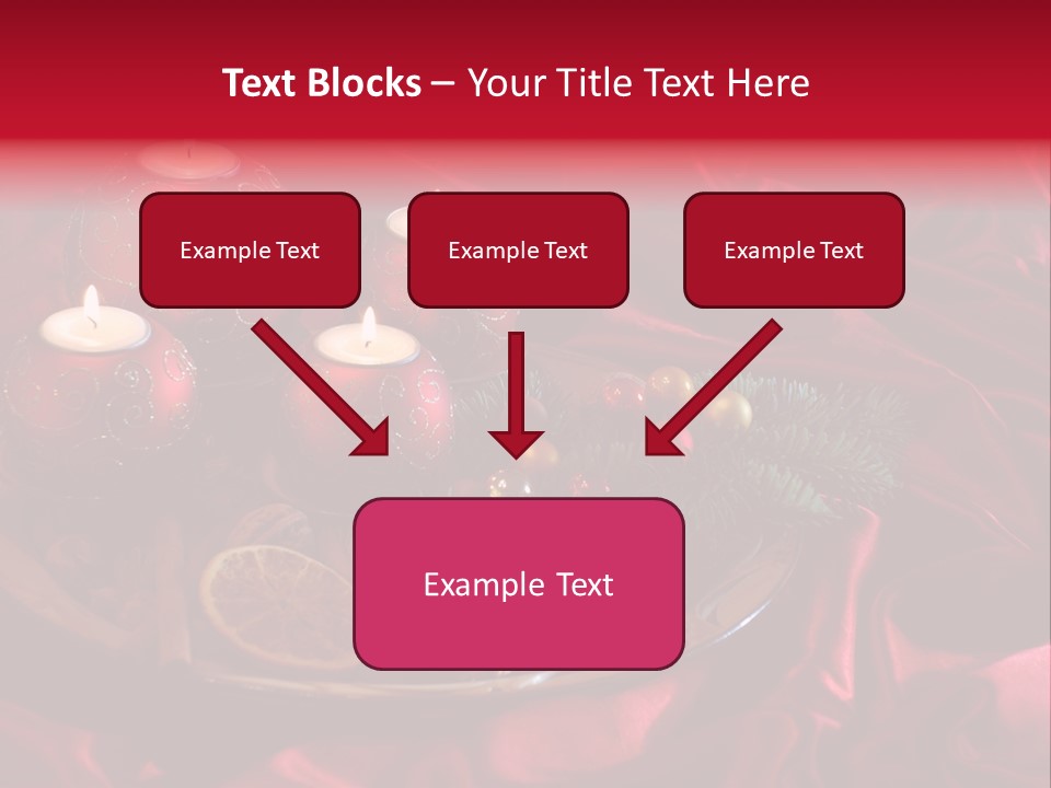 Flower Arrangement Cloth Bordeaux PowerPoint Template