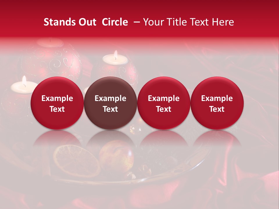 Flower Arrangement Cloth Bordeaux PowerPoint Template