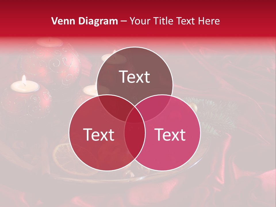 Flower Arrangement Cloth Bordeaux PowerPoint Template