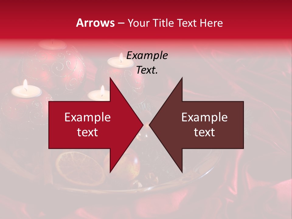 Flower Arrangement Cloth Bordeaux PowerPoint Template