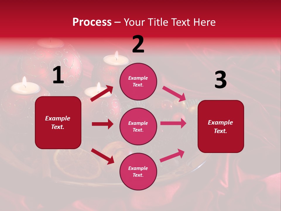 Flower Arrangement Cloth Bordeaux PowerPoint Template