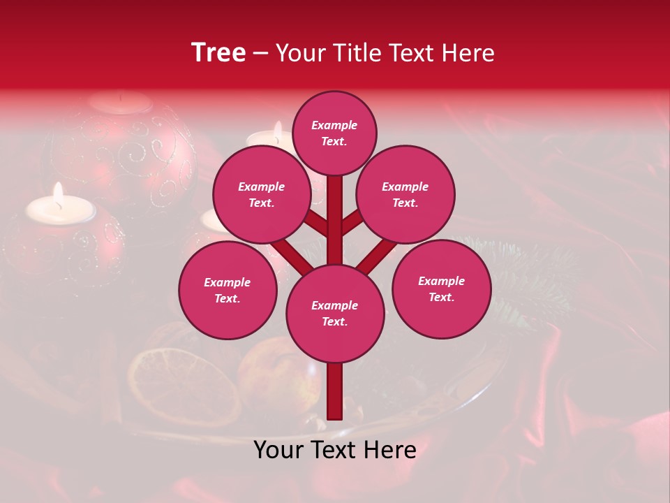 Flower Arrangement Cloth Bordeaux PowerPoint Template