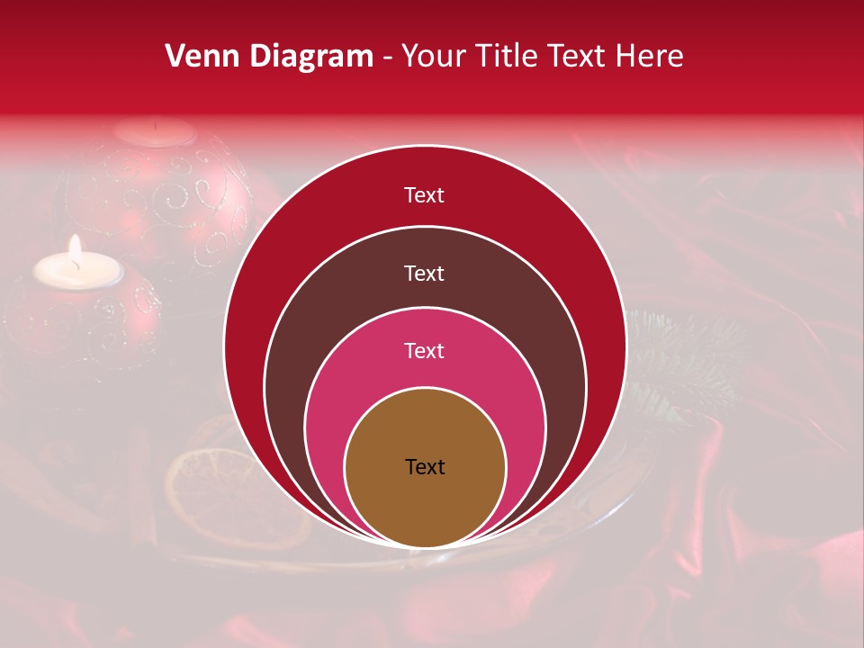 Flower Arrangement Cloth Bordeaux PowerPoint Template