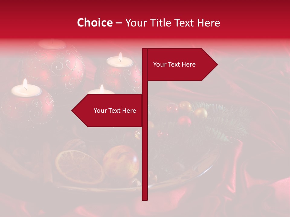 Flower Arrangement Cloth Bordeaux PowerPoint Template