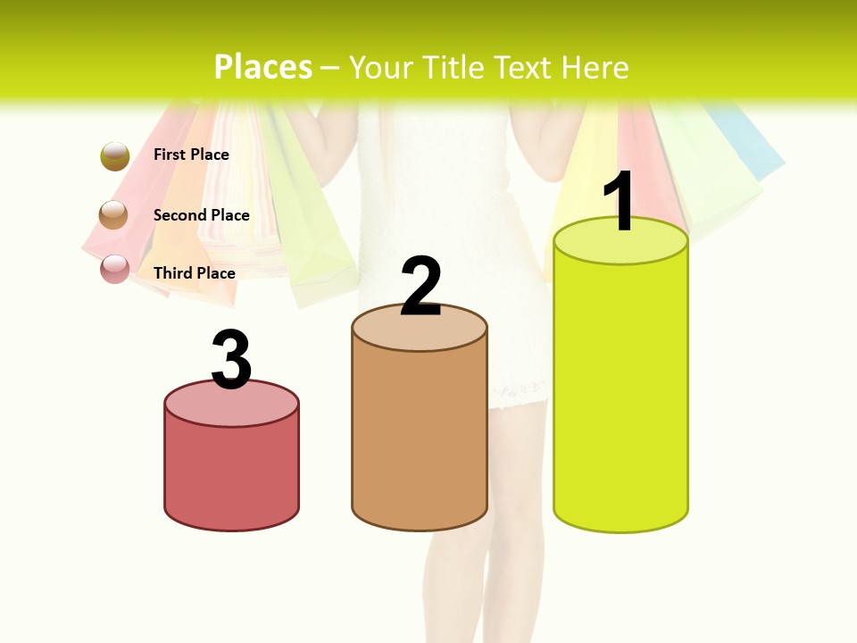 Shopaholic Consumer Enjoying PowerPoint Template