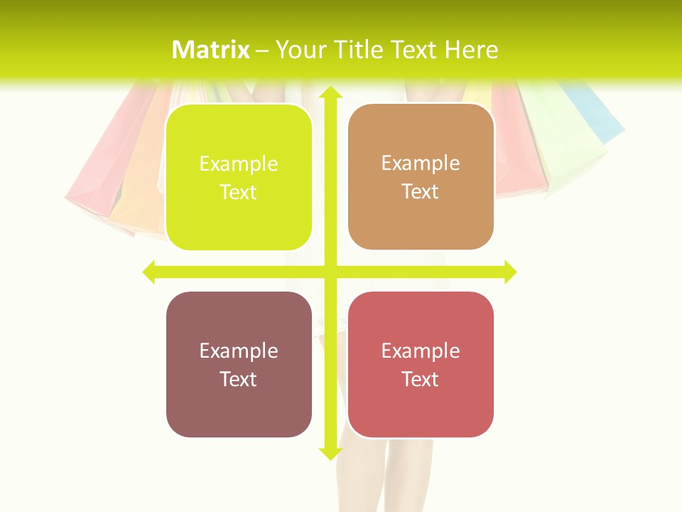 Shopaholic Consumer Enjoying PowerPoint Template