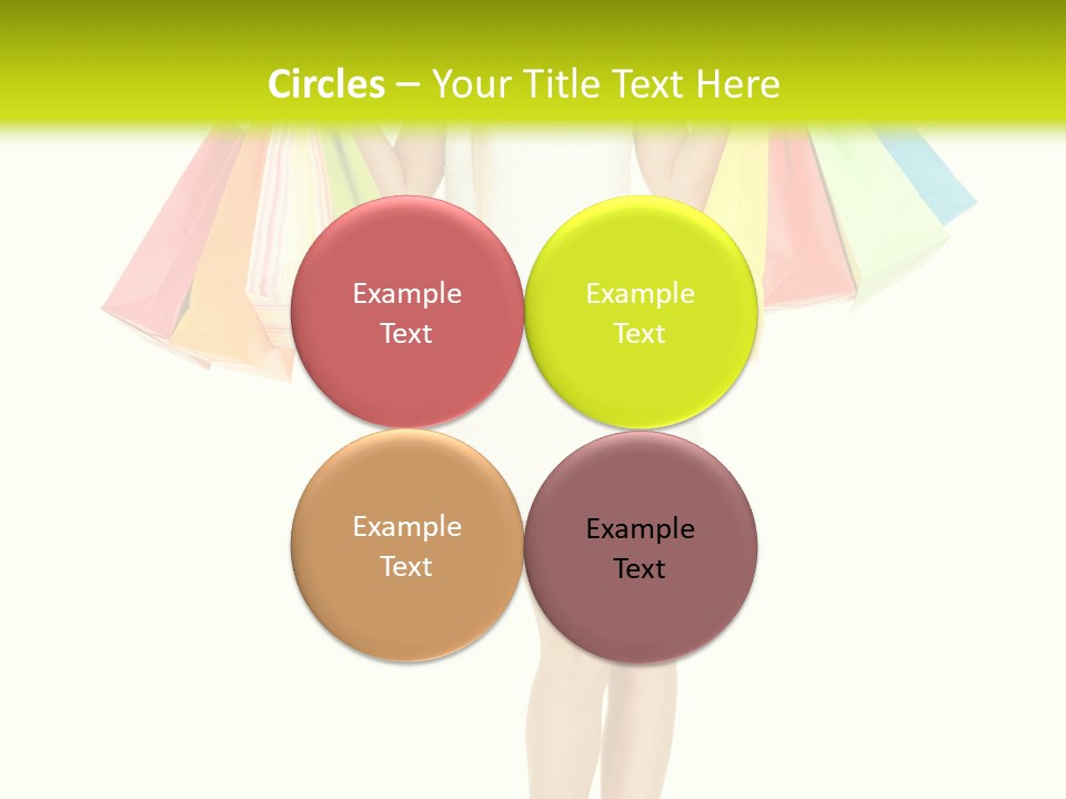 Shopaholic Consumer Enjoying PowerPoint Template
