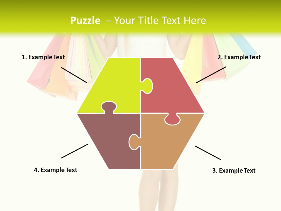 Shopaholic Consumer Enjoying PowerPoint Template