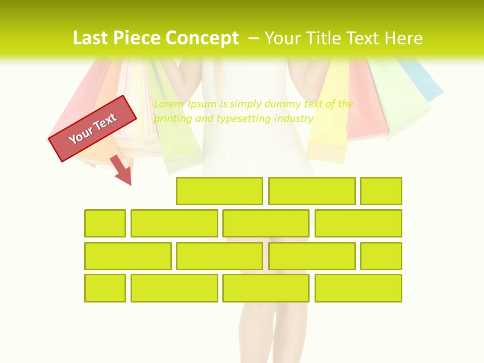 Shopaholic Consumer Enjoying PowerPoint Template