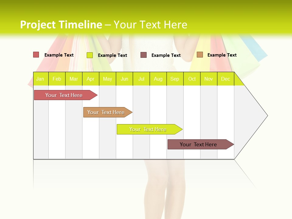 Shopaholic Consumer Enjoying PowerPoint Template
