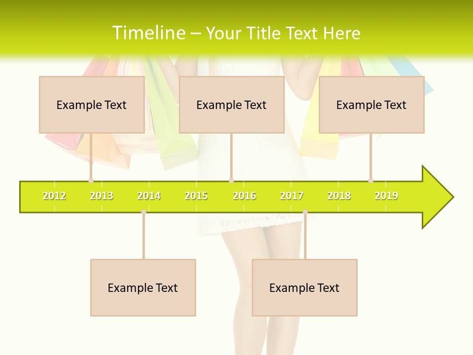 Shopaholic Consumer Enjoying PowerPoint Template