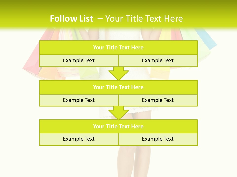 Shopaholic Consumer Enjoying PowerPoint Template