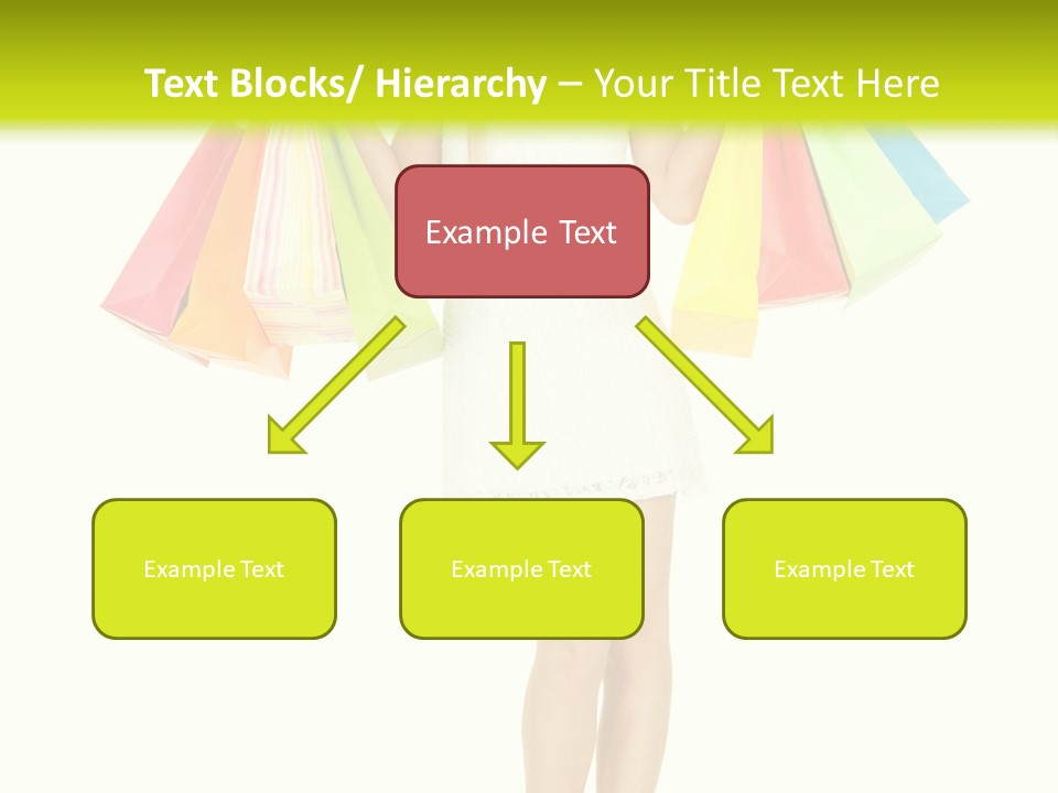 Shopaholic Consumer Enjoying PowerPoint Template