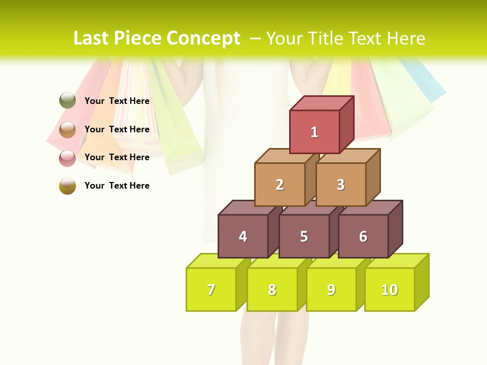 Shopaholic Consumer Enjoying PowerPoint Template