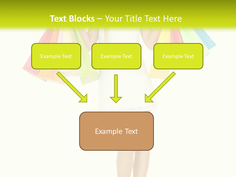 Shopaholic Consumer Enjoying PowerPoint Template