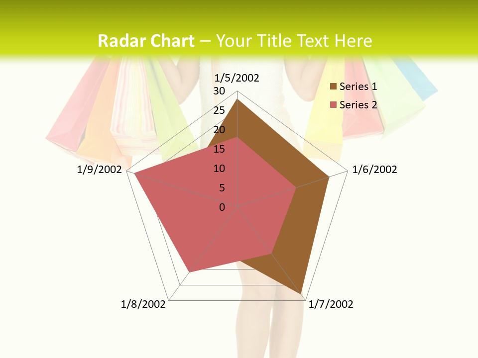 Shopaholic Consumer Enjoying PowerPoint Template