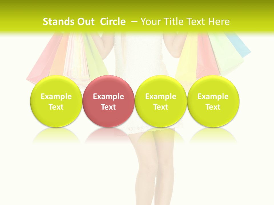 Shopaholic Consumer Enjoying PowerPoint Template