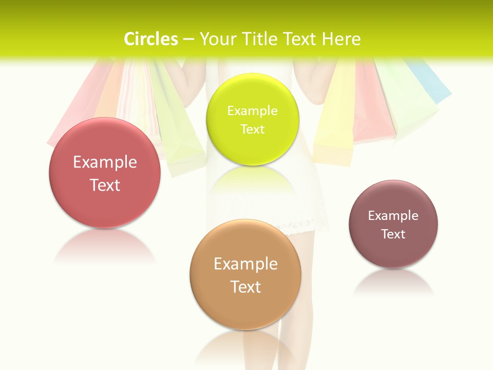 Shopaholic Consumer Enjoying PowerPoint Template