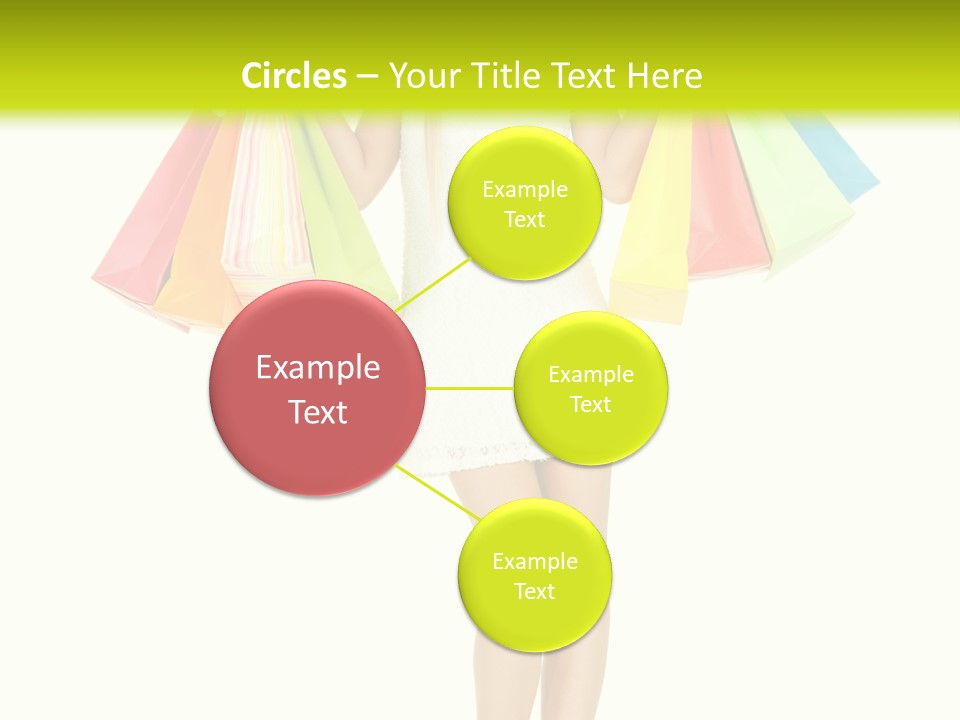Shopaholic Consumer Enjoying PowerPoint Template
