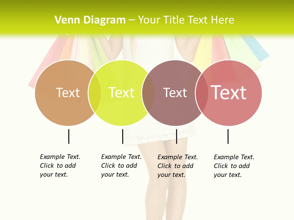 Shopaholic Consumer Enjoying PowerPoint Template