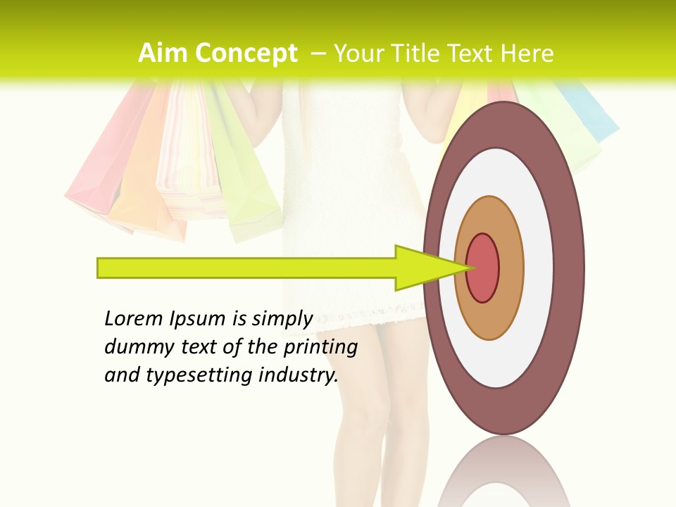 Shopaholic Consumer Enjoying PowerPoint Template