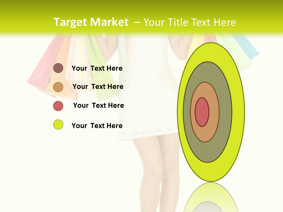 Shopaholic Consumer Enjoying PowerPoint Template