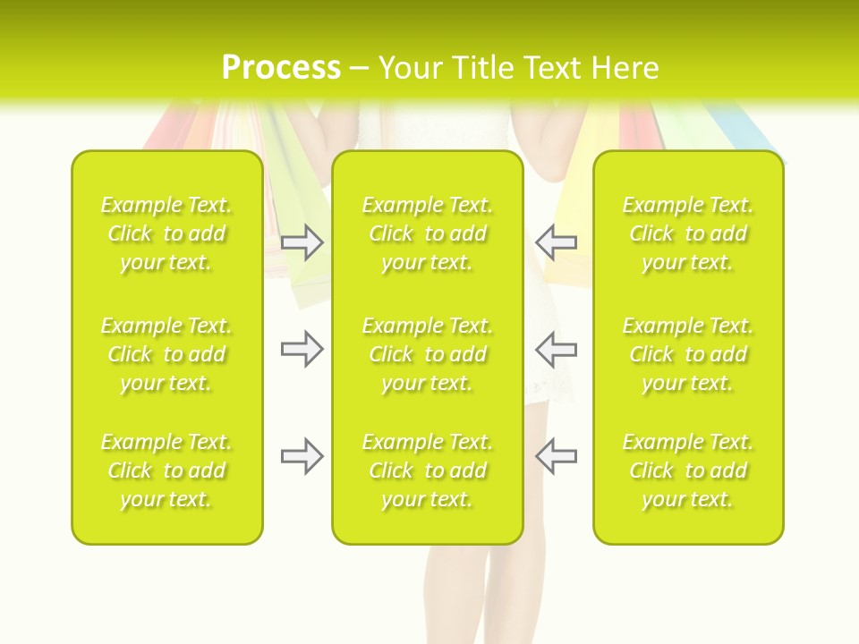 Shopaholic Consumer Enjoying PowerPoint Template