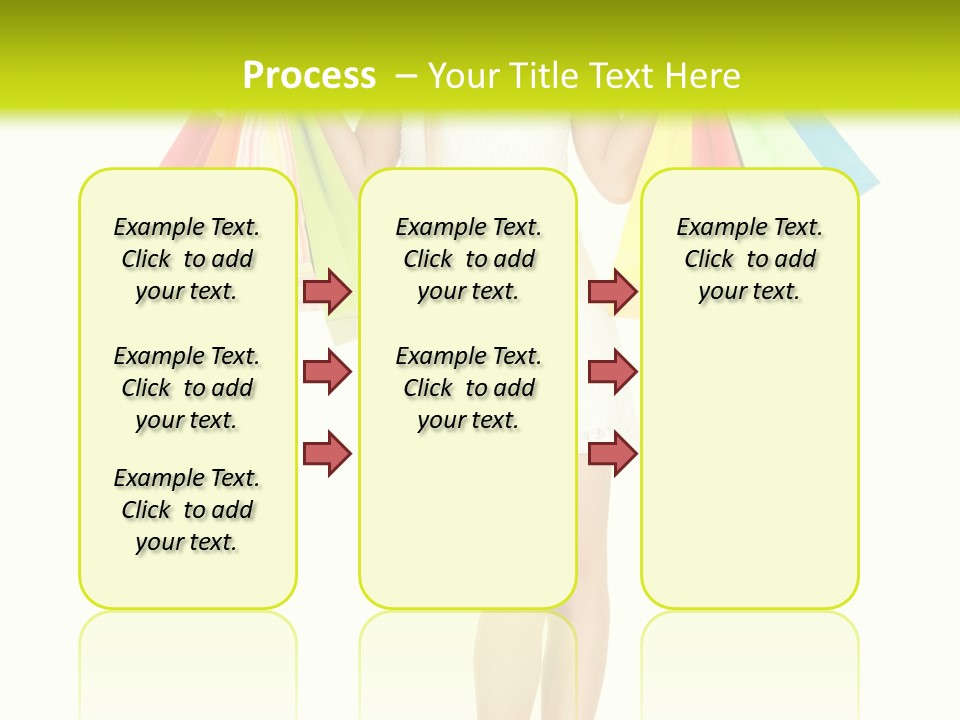 Shopaholic Consumer Enjoying PowerPoint Template