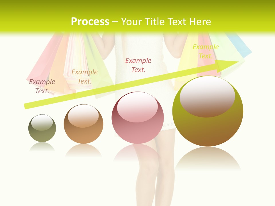 Shopaholic Consumer Enjoying PowerPoint Template