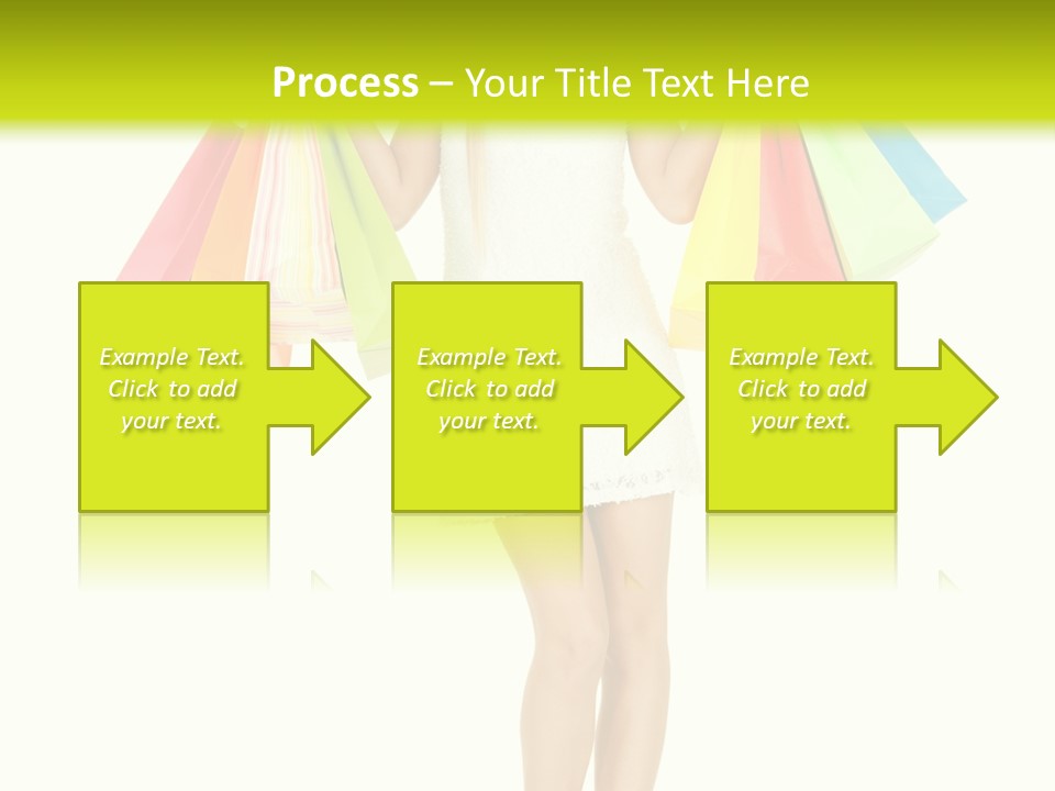 Shopaholic Consumer Enjoying PowerPoint Template