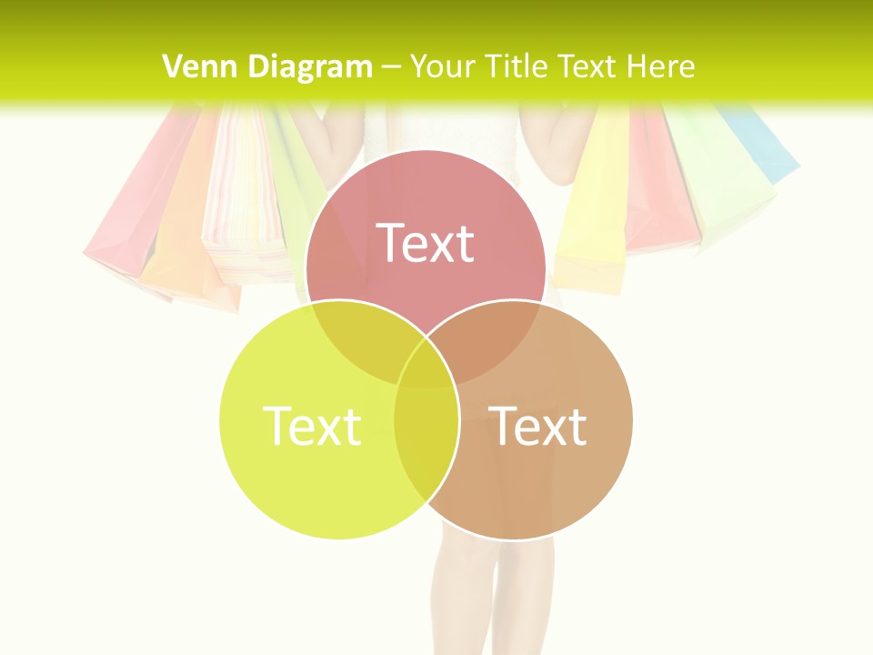 Shopaholic Consumer Enjoying PowerPoint Template