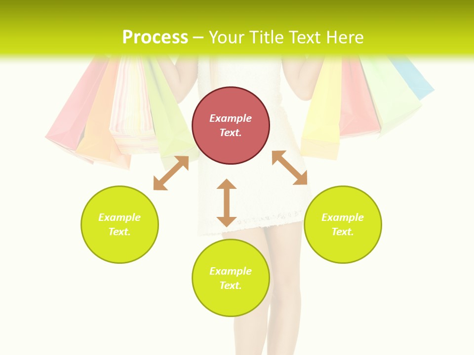 Shopaholic Consumer Enjoying PowerPoint Template