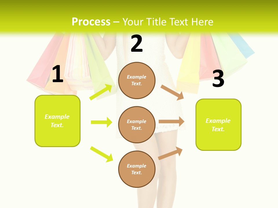 Shopaholic Consumer Enjoying PowerPoint Template