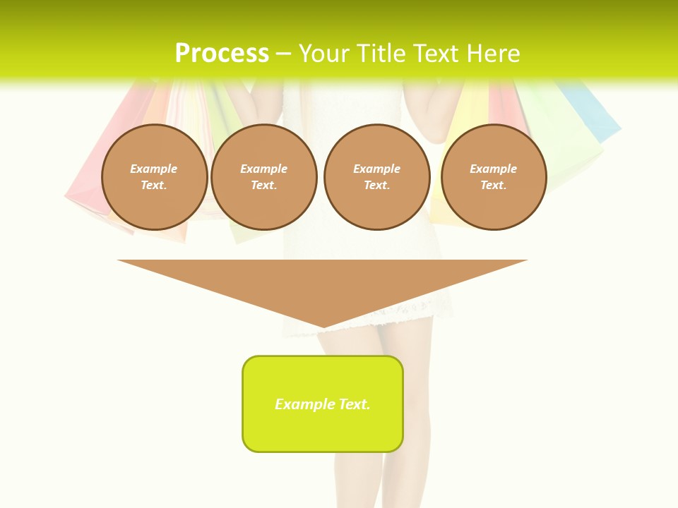 Shopaholic Consumer Enjoying PowerPoint Template