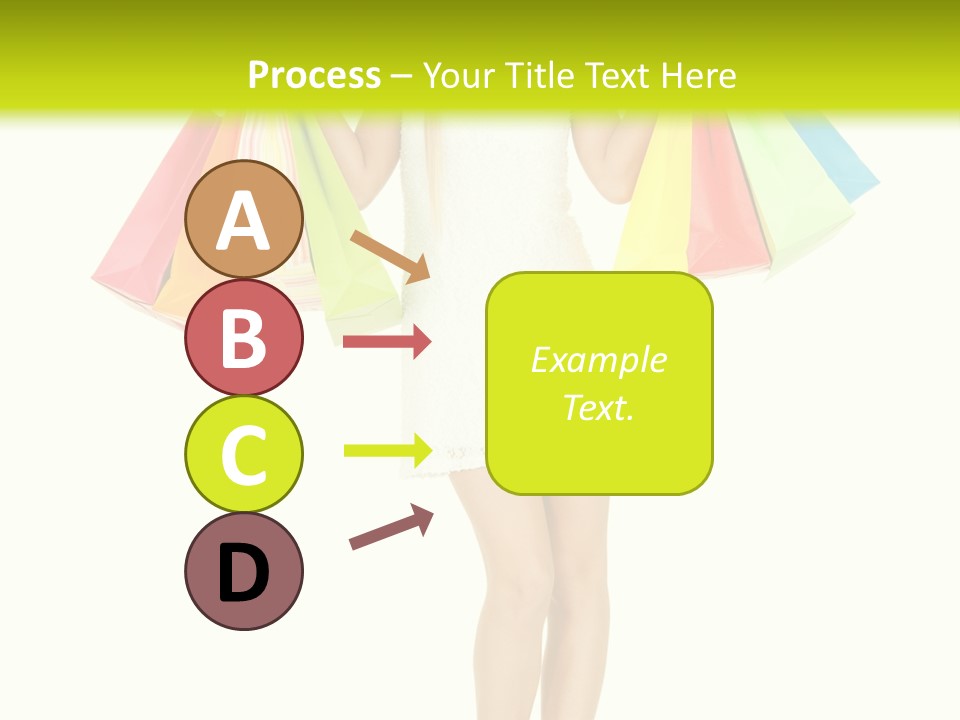 Shopaholic Consumer Enjoying PowerPoint Template