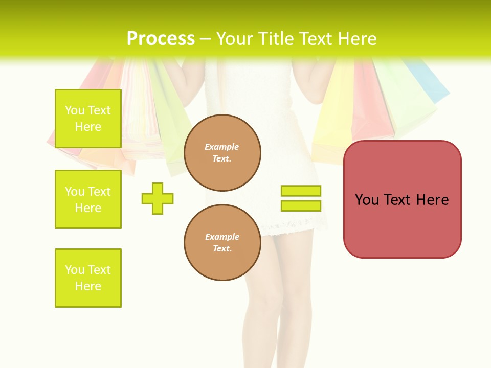 Shopaholic Consumer Enjoying PowerPoint Template