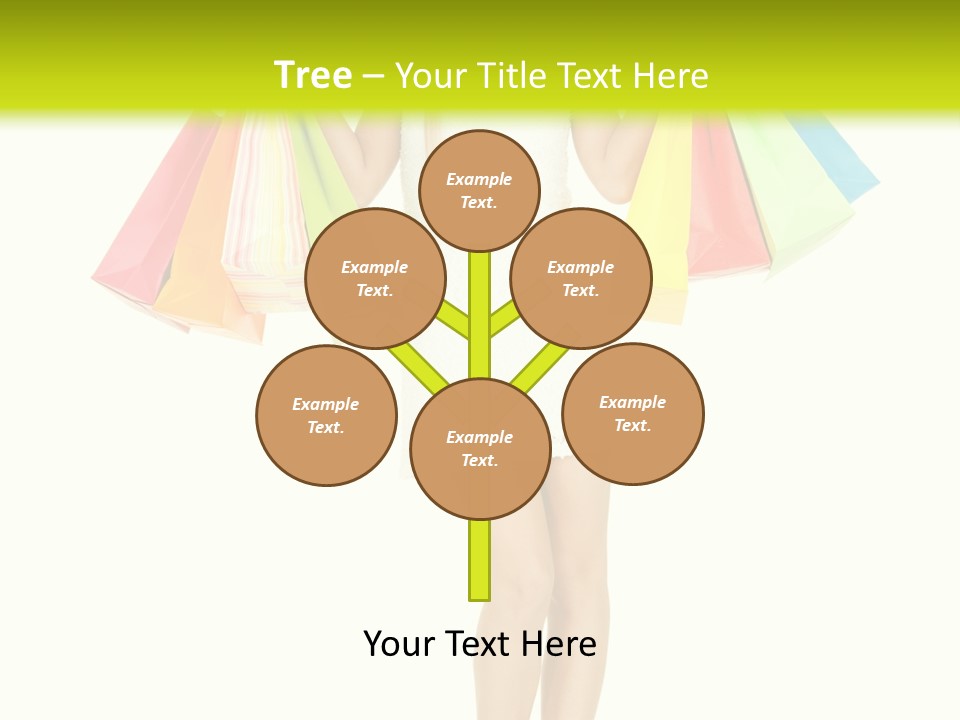 Shopaholic Consumer Enjoying PowerPoint Template
