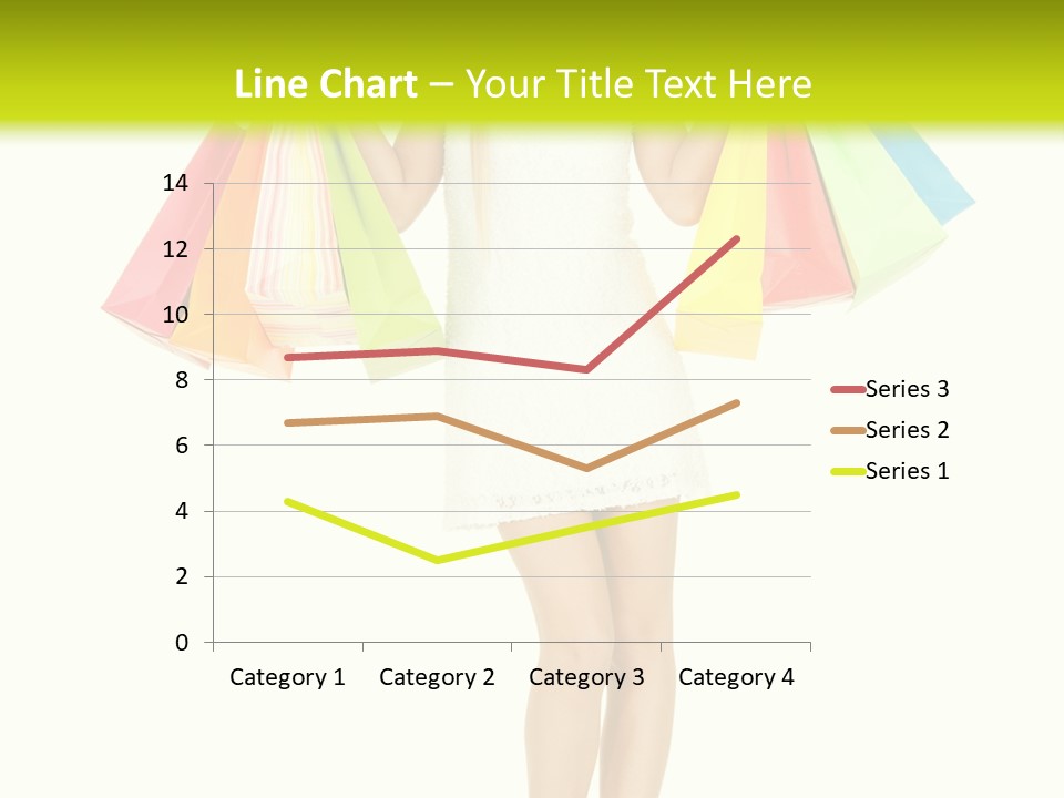Shopaholic Consumer Enjoying PowerPoint Template