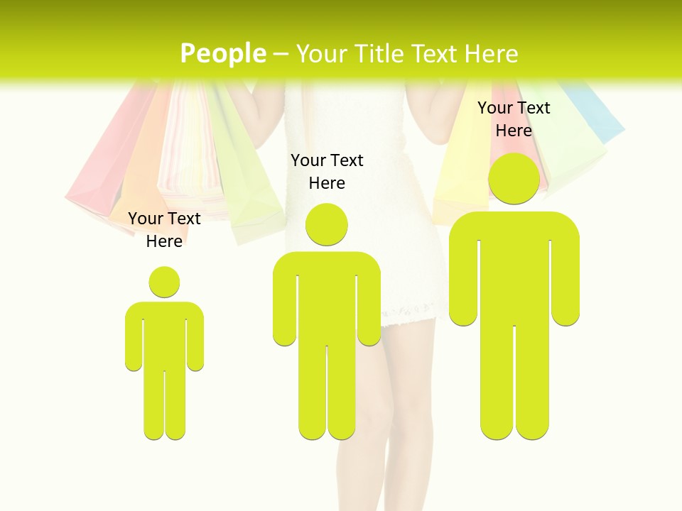 Shopaholic Consumer Enjoying PowerPoint Template