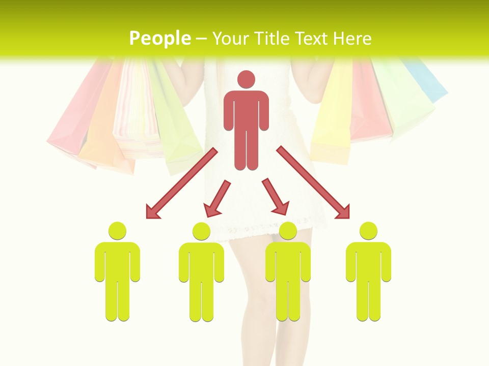 Shopaholic Consumer Enjoying PowerPoint Template