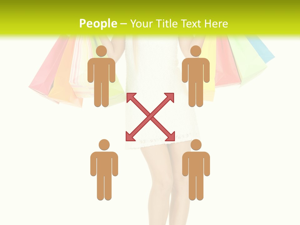 Shopaholic Consumer Enjoying PowerPoint Template