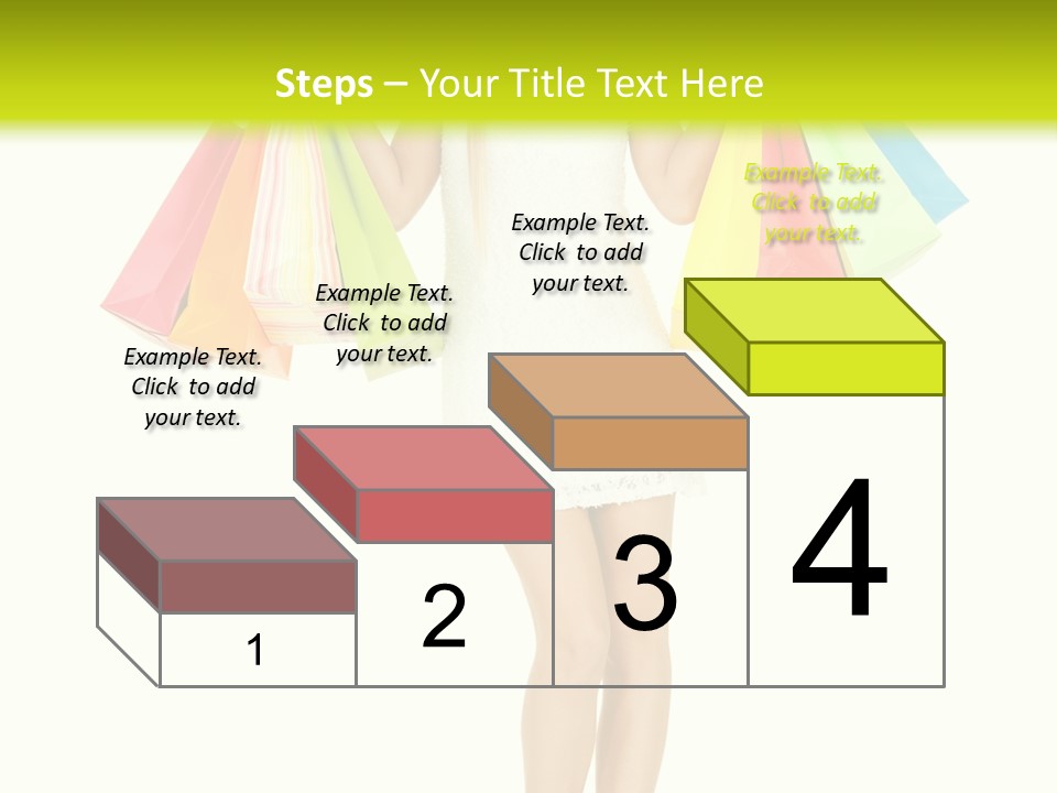 Shopaholic Consumer Enjoying PowerPoint Template