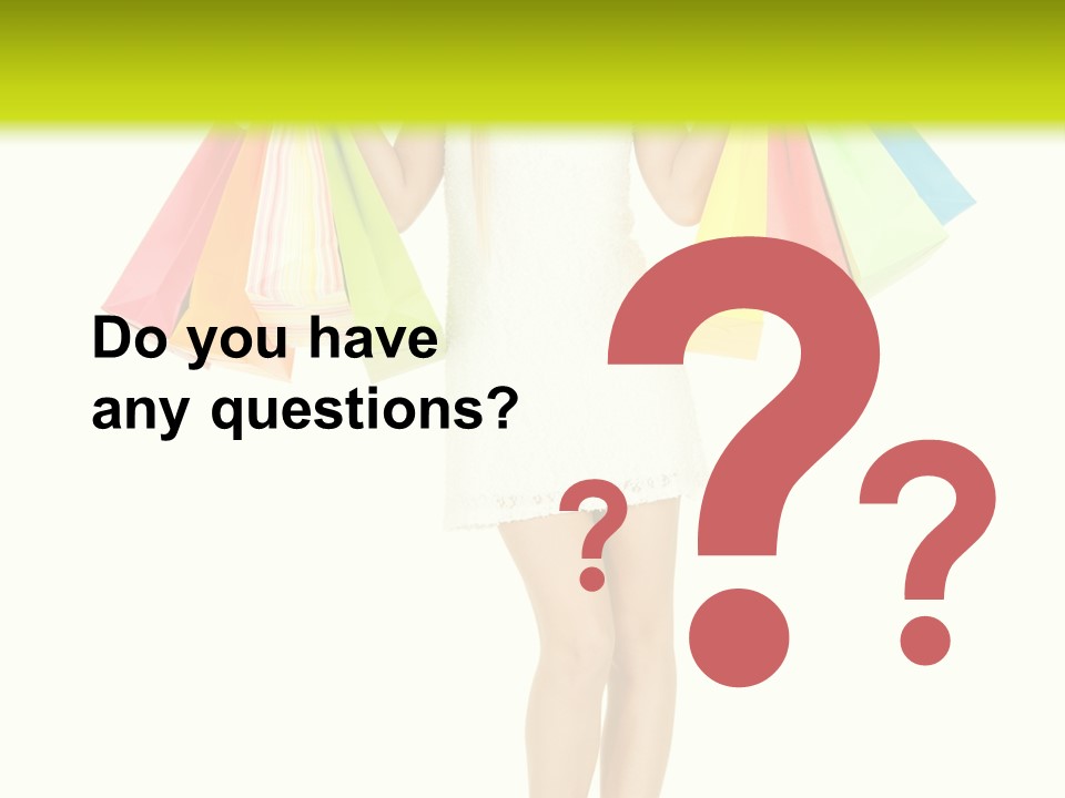 Shopaholic Consumer Enjoying PowerPoint Template