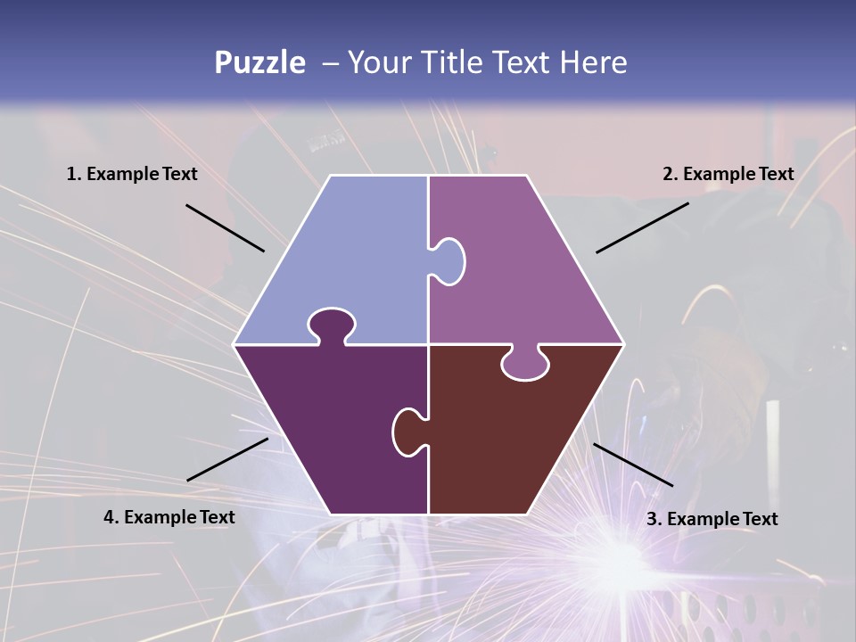 Al Lavoro Fiamma Uomo PowerPoint Template