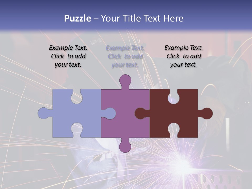 Al Lavoro Fiamma Uomo PowerPoint Template