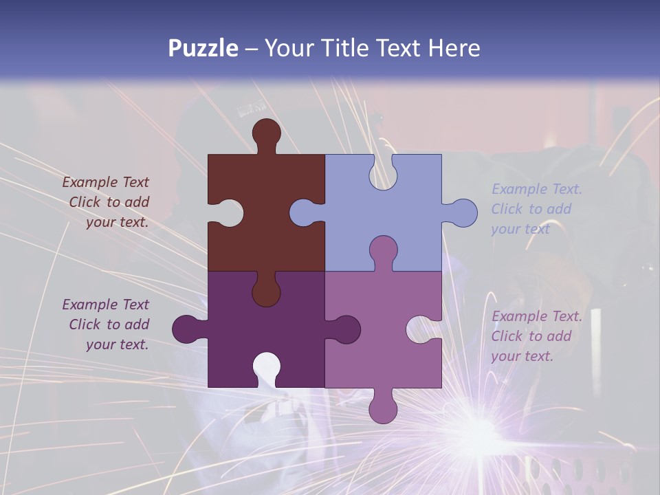 Al Lavoro Fiamma Uomo PowerPoint Template