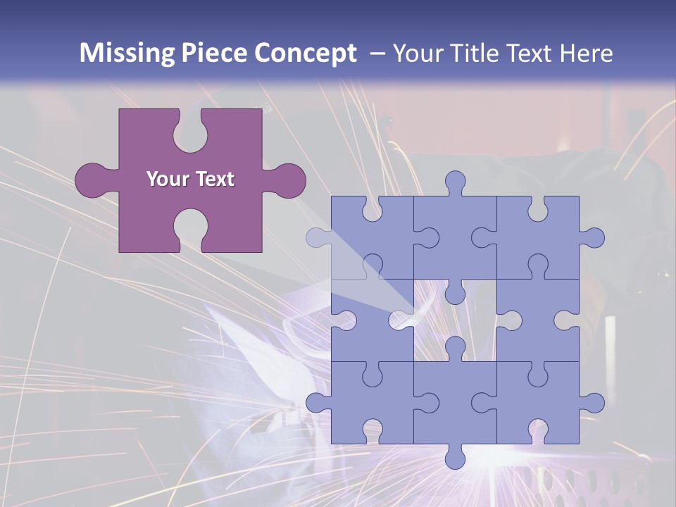 Al Lavoro Fiamma Uomo PowerPoint Template